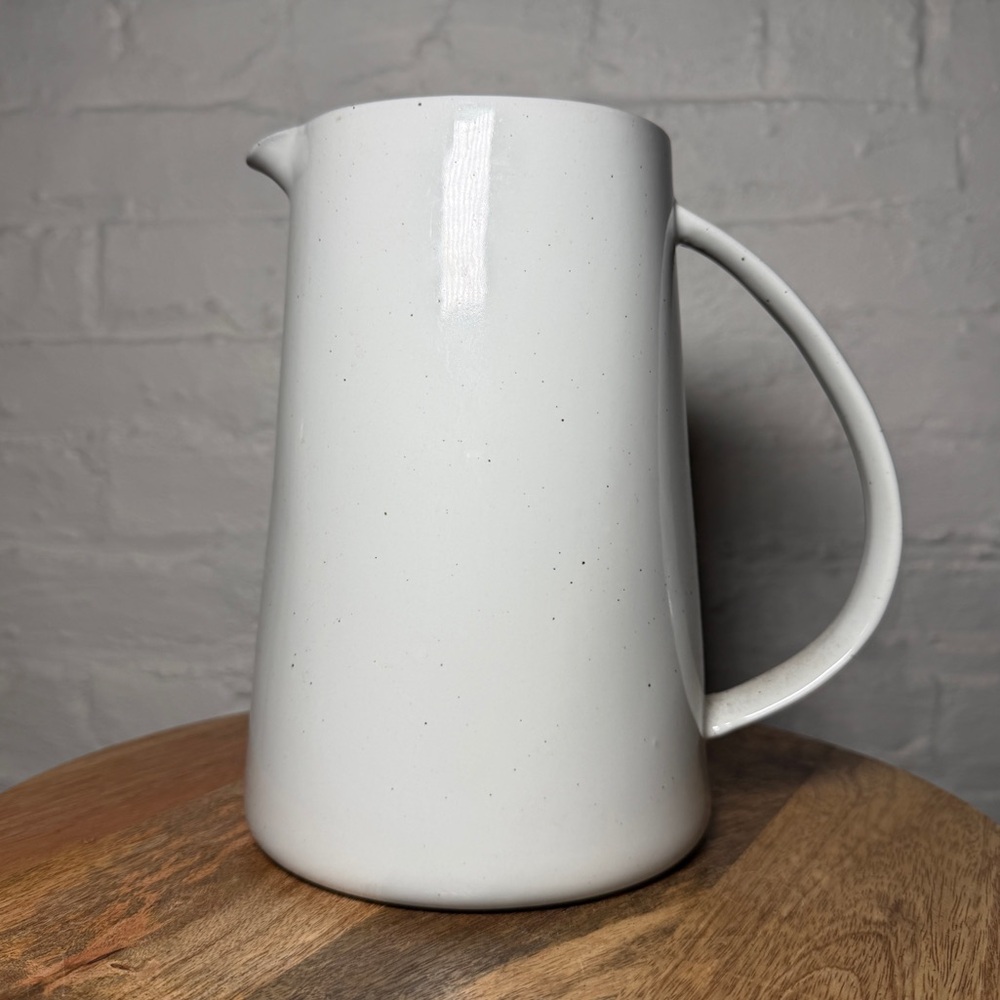West Elm Aaron Probyn Light Gray Ceramic Water Jug